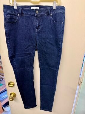 Lane Bryant Dark Blue Straight Leg Denim Jeans | Classic Everyday Fit